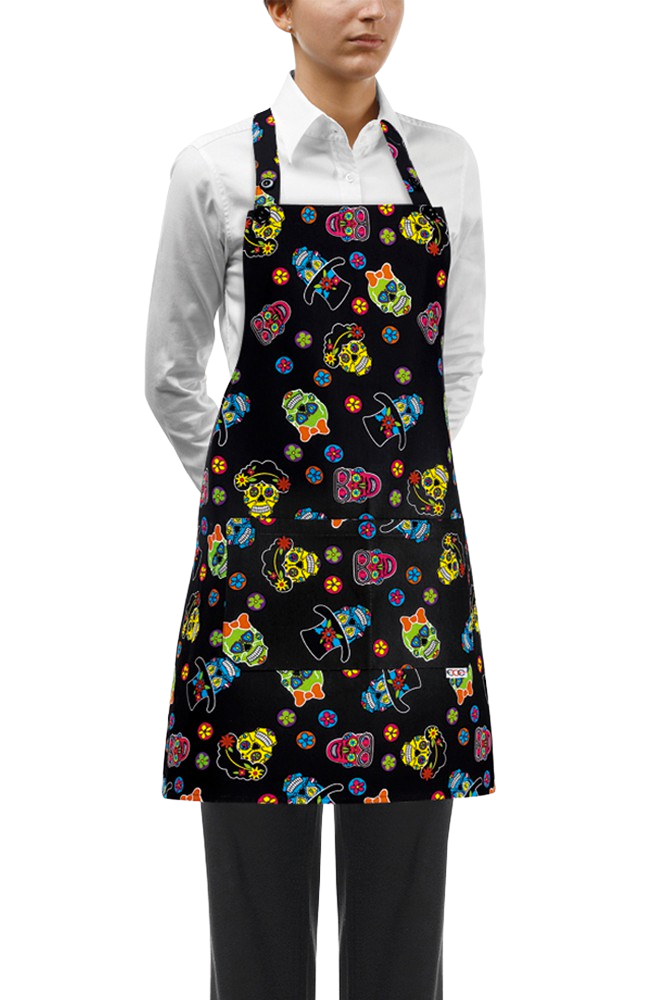 Grembiule Con Pettorina Unisex - Stampato Con Tasche - Regolabile - Impermeabile - Ideale Per Cucina, Barbecue, Giardinaggio, Hobby - 2